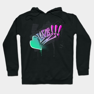 Graffiti Heart (Neon Blacklight) Hoodie